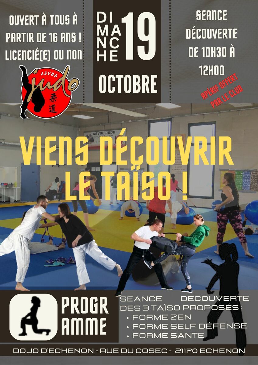 ZOOM SUR LE TAÏSO : DIMANCHE 19 OCTOBRE 10H30-12H00