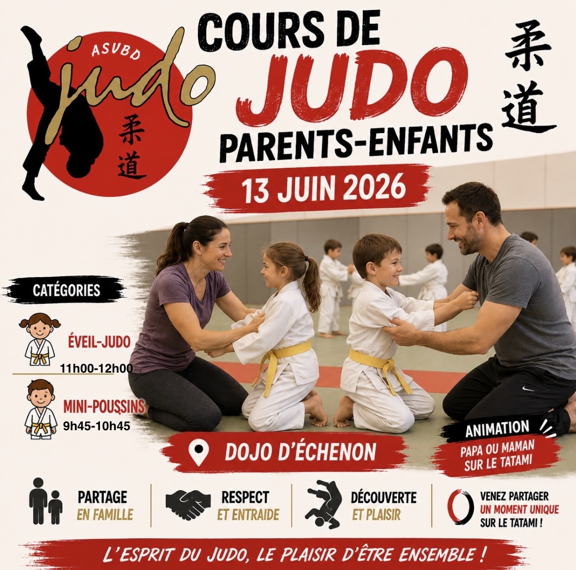 COURS PARENTS ENFANTS SAMEDI 13 JUIN