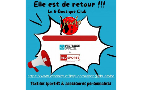 LE RETOUR : Nouveauté / SPORTWEAR ET ASVBD JUDO / 